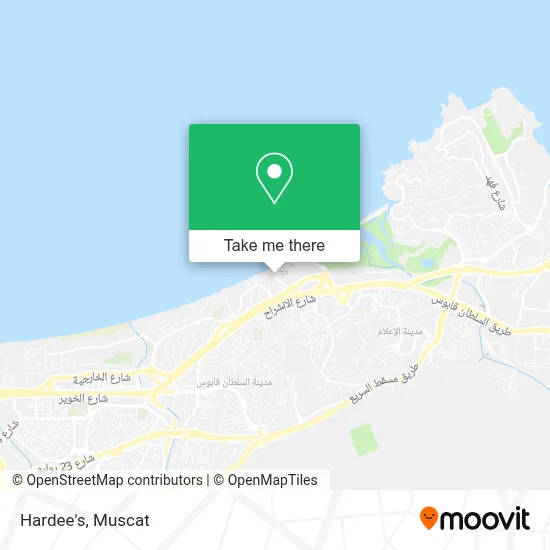 Hardee's map