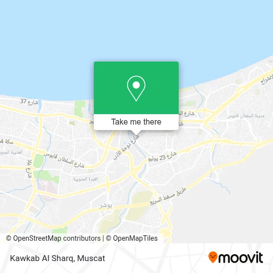 Kawkab Al Sharq map