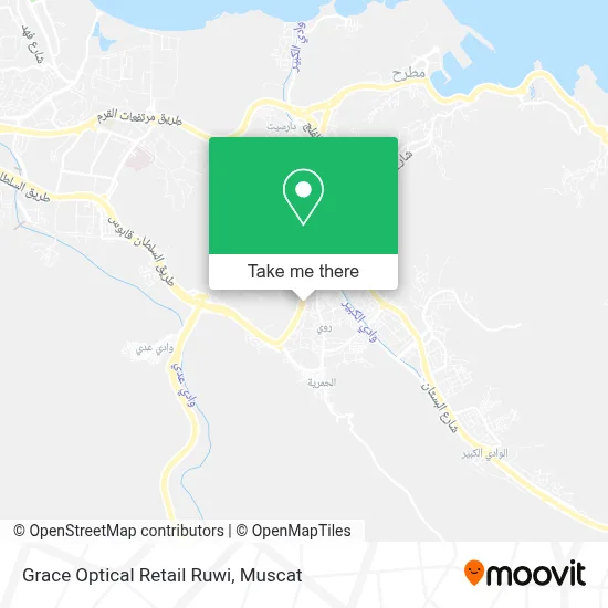 Grace Optical Retail Ruwi map