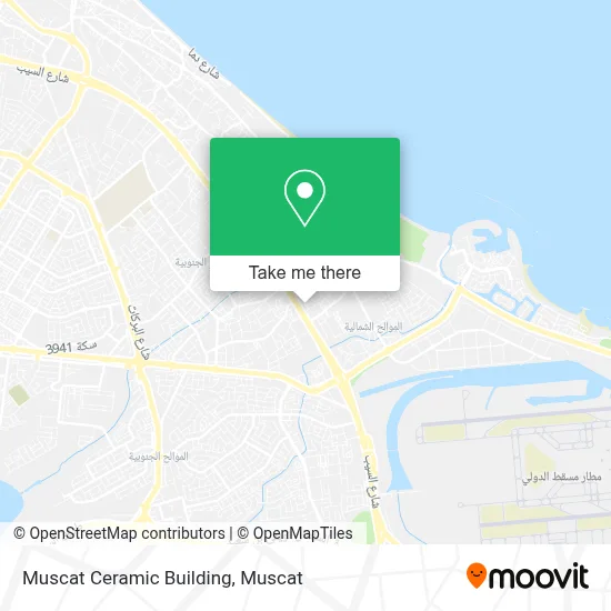 Muscat Ceramic Building map