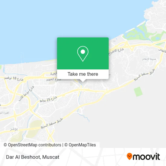 Dar Al Beshoot map