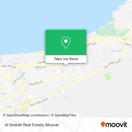 Al Sedrah Real Estate map