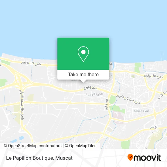Le Papillon Boutique map