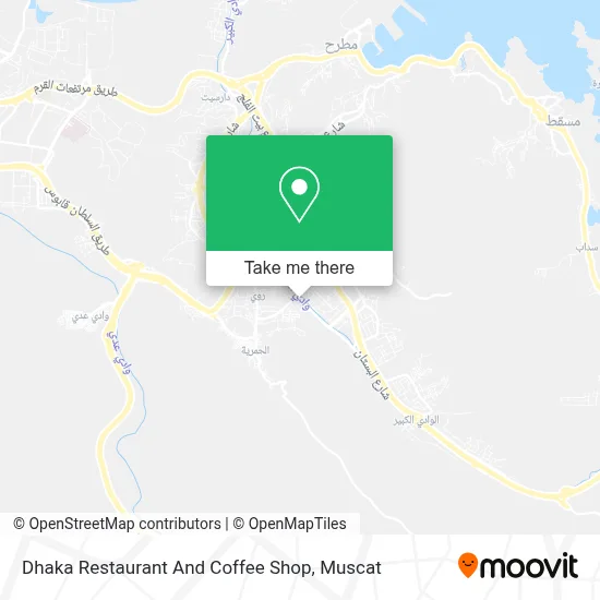 Dhaka Restaurant And Coffee Shop map