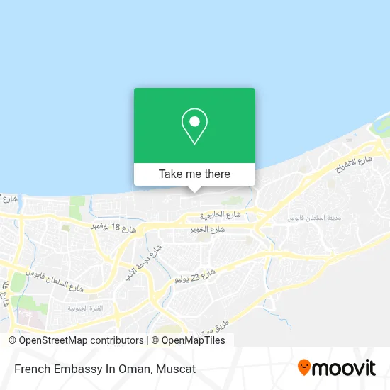 French Embassy In Oman map