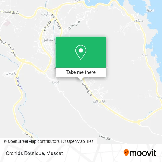 Orchids Boutique map