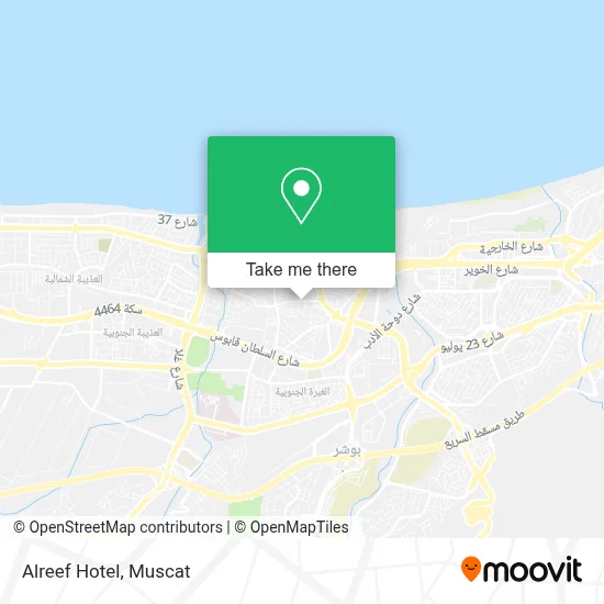Alreef Hotel map