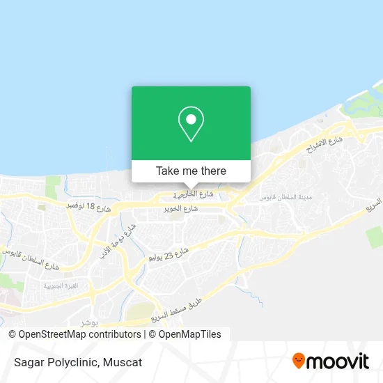 Sagar Polyclinic map