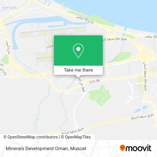 Minerals Development Oman map