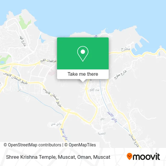 Shree Krishna Temple, Muscat, Oman map