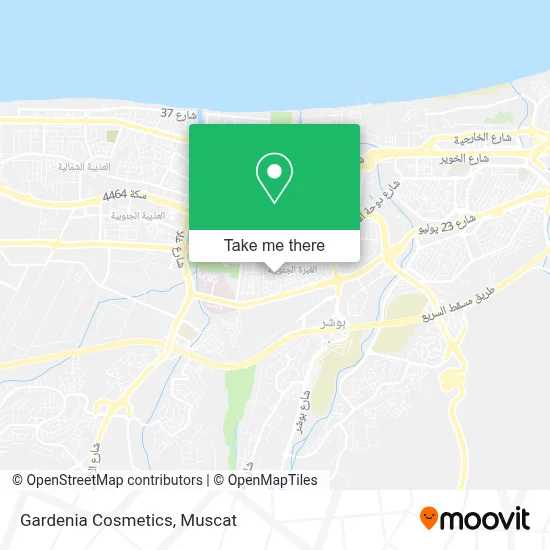 Gardenia Cosmetics map