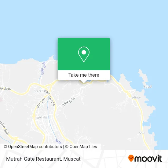 Mutrah Gate Restaurant map