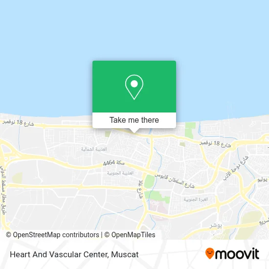 Heart And Vascular Center map