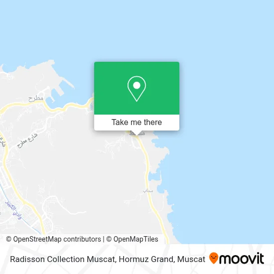 Radisson Collection Muscat, Hormuz Grand map