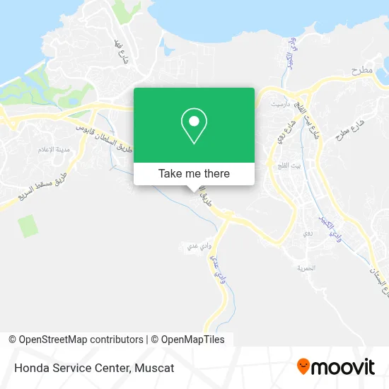 Honda Service Center map