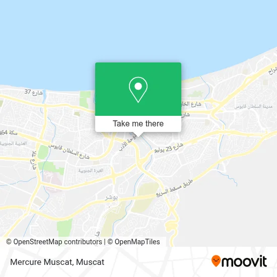 Mercure Muscat map
