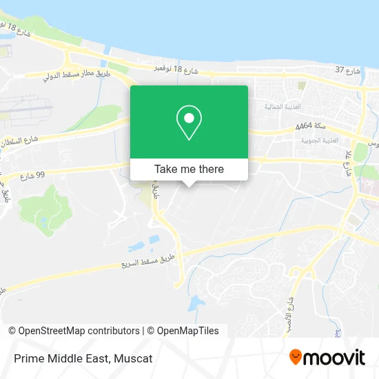 Prime Middle East map