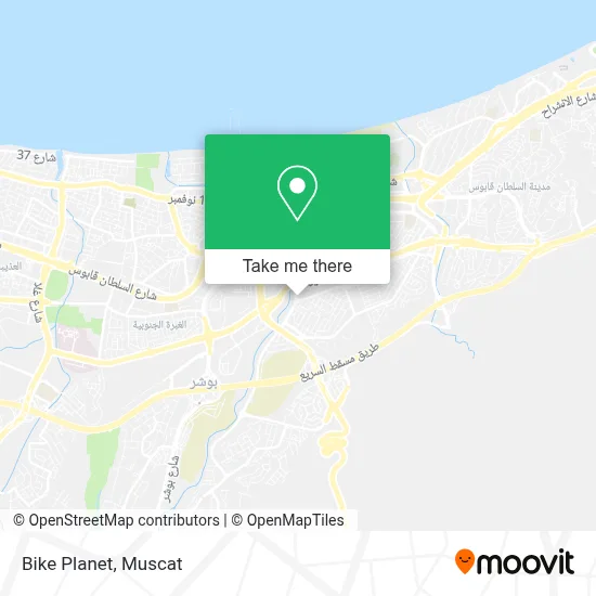 Bike Planet map