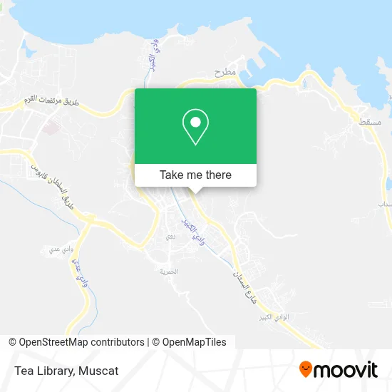 Tea Library map