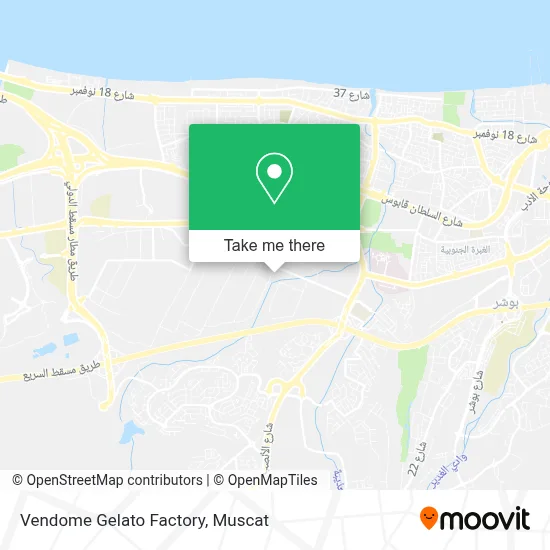 Vendome Gelato Factory map