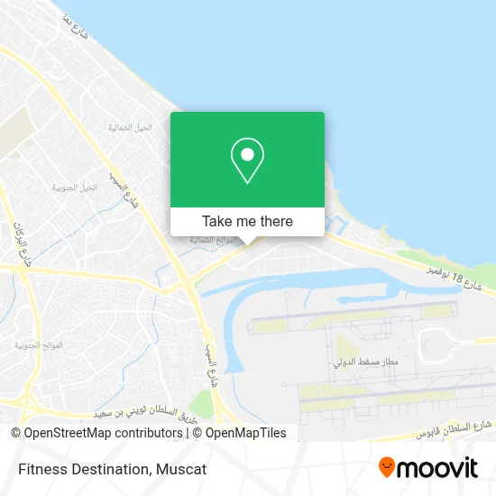 Fitness Destination map