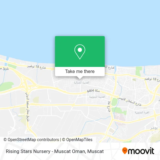 Rising Stars Nursery - Muscat Oman map