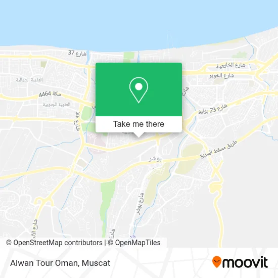 Alwan Tour Oman map