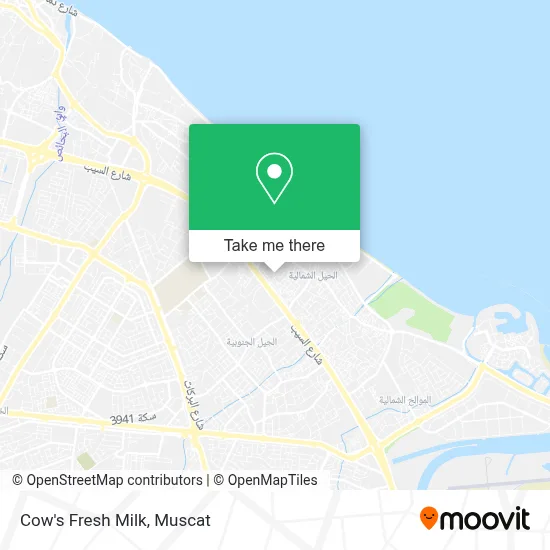 Cow's Fresh Milk map