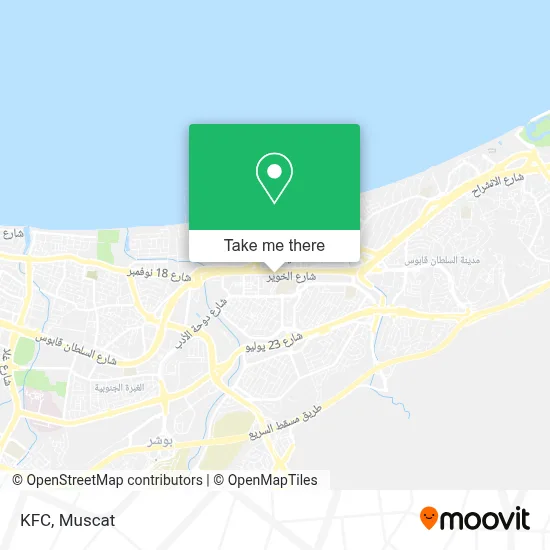 KFC map