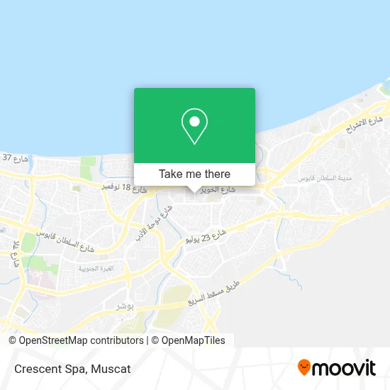 Crescent Spa map