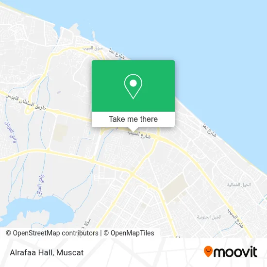 Alrafaa Hall map