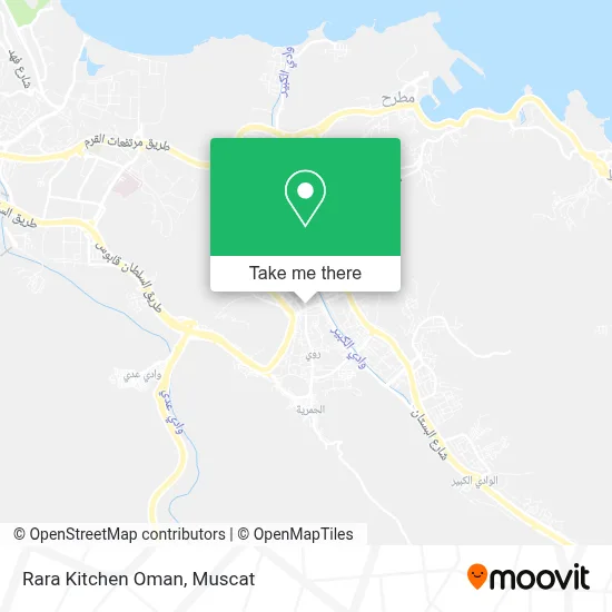 Rara Kitchen Oman map