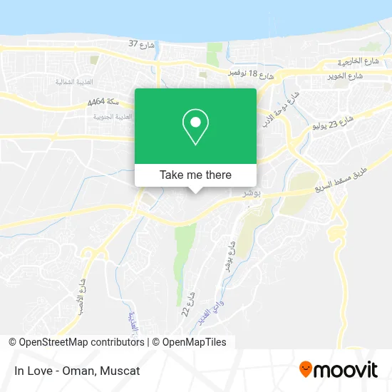 In Love - Oman map
