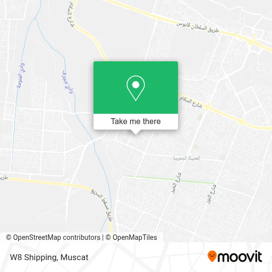 W8 Shipping map