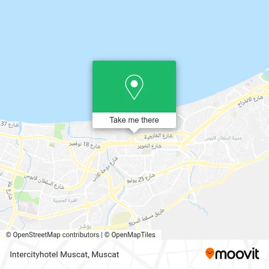 Intercityhotel Muscat map