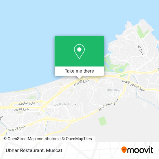 Ubhar Restaurant map