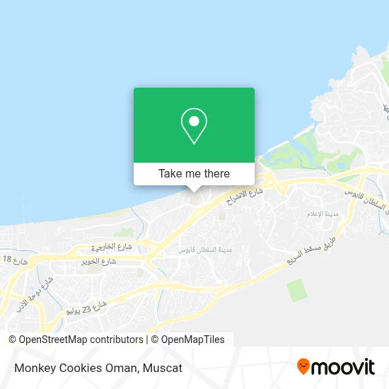 Monkey Cookies Oman map