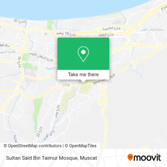 Sultan Said Bin Taimur Mosque map