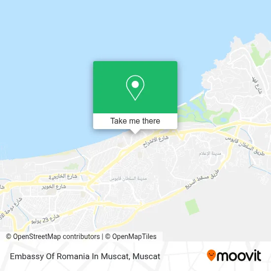 Embassy Of Romania In Muscat map