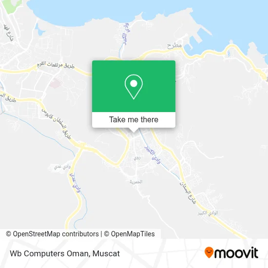 Wb Computers Oman map