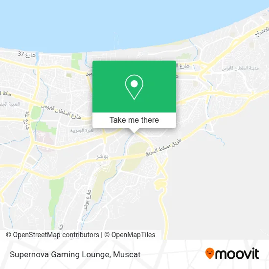 Supernova Gaming Lounge map