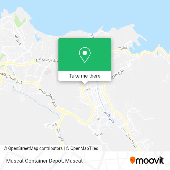 Muscat Container Depot map