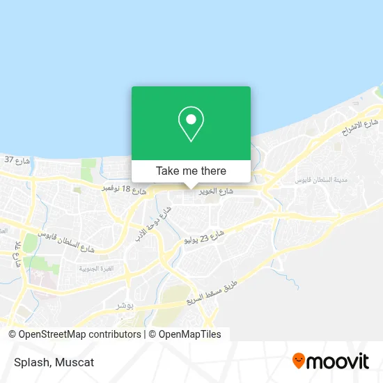 Splash map