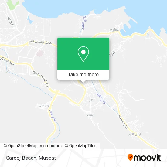 Sarooj Beach map