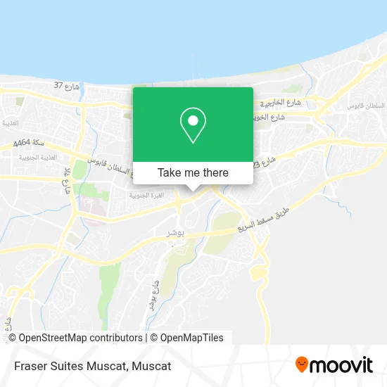 Fraser Suites Muscat map
