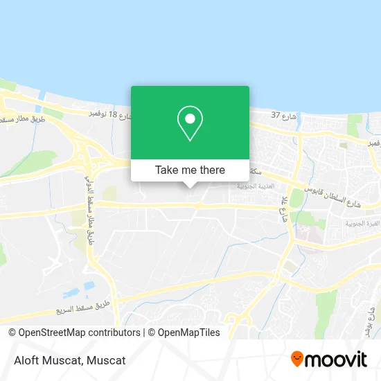 Aloft Muscat map