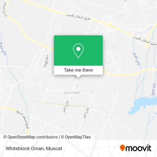 Whiteblock Oman map