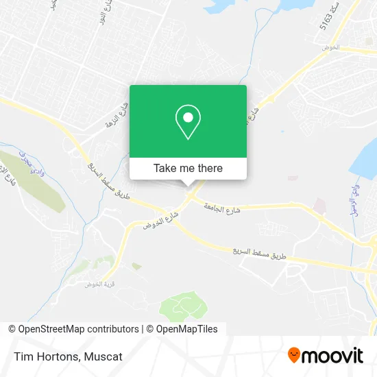 Tim Hortons map