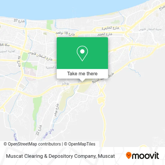 Muscat Clearing & Depository Company map