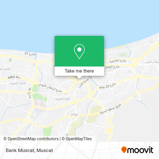 Bank Muscat map